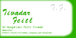 tivadar feitl business card